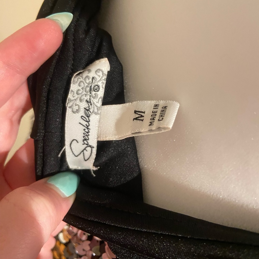 Speechless Strapless Column Sequin Dress - image 4